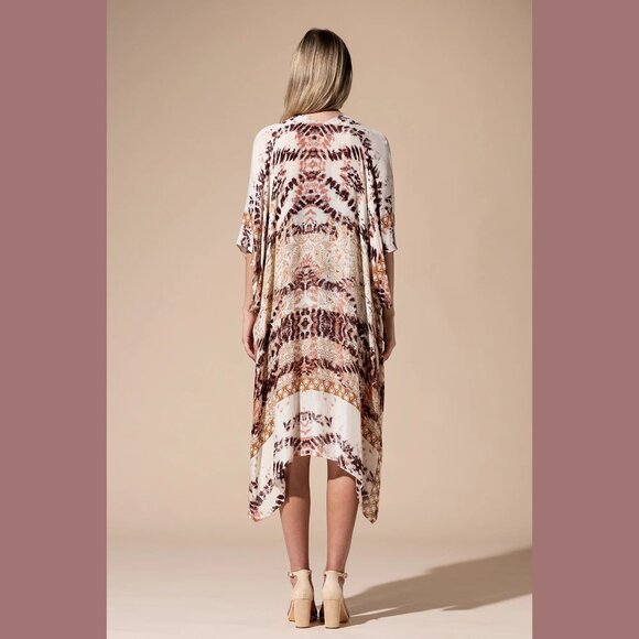 Sienna Sunset Tie-Dye Kimono - Picture 5 of 6